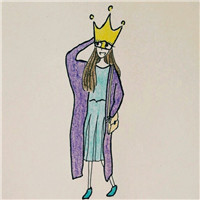 清新手绘女生头像