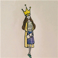 清新手绘女生头像