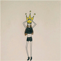 清新手绘女生头像