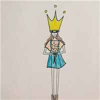 清新手绘女生头像