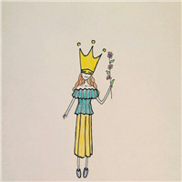 清新手绘女生头像