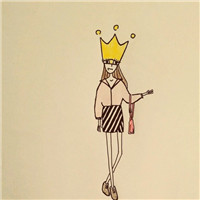 清新手绘女生头像