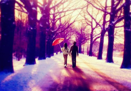 浪漫的情侣签名