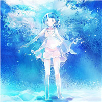 蓝色qq头像女生头像