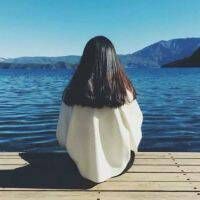 蓝色qq头像女生头像