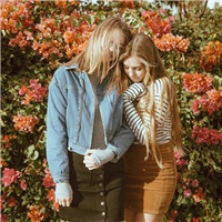 欧美小清新姐妹头像