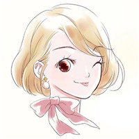 卡通头像短发女生