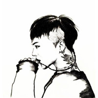 非主流个性手绘头像男生