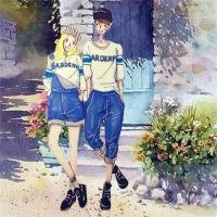 时尚卡通情侣头像