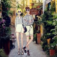 时尚卡通情侣头像