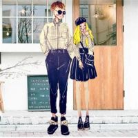 时尚卡通情侣头像