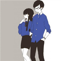 时尚卡通情侣头像