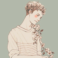 手绘简易画男生头像