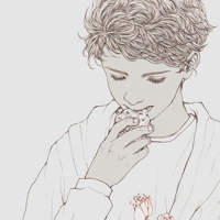 手绘简易画男生头像