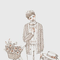 手绘简易画男生头像