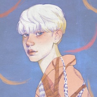 手绘简易画男生头像