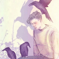 手绘简易画男生头像