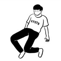 男生黑白简笔画头像