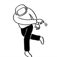 男生黑白简笔画头像