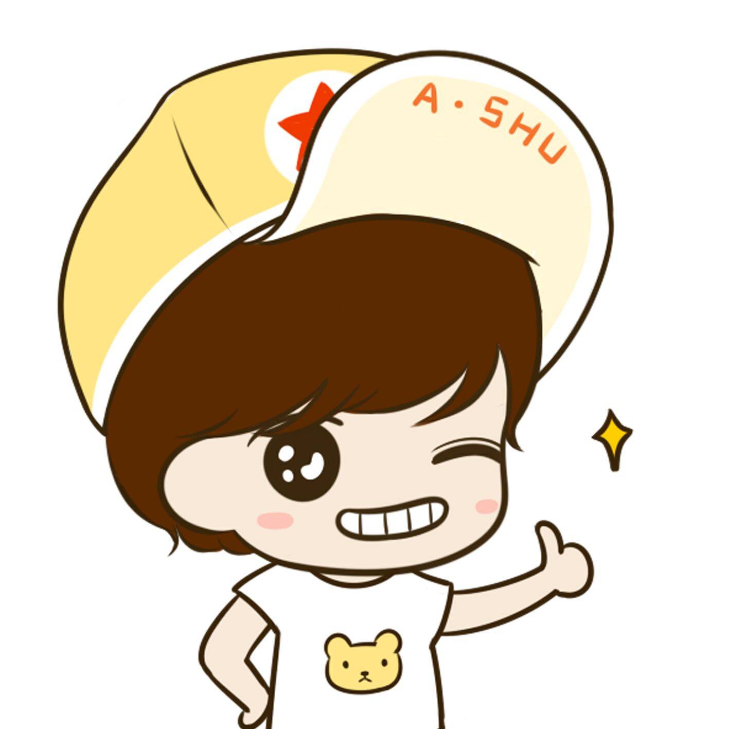 呆萌情侣卡通头像一对