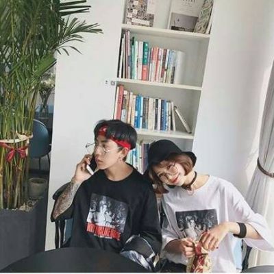 一人一张的非主流情侣头像