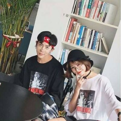 一人一张的非主流情侣头像