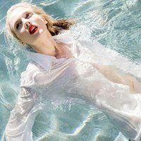 欧美穿衬衫的女生头像