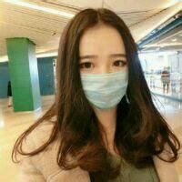 戴口罩的女生头像