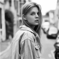 非主流女生黑白头像