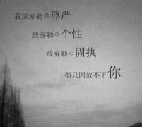 关于放弃的个性签名 想要放弃的个性签名