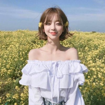 韩范短发女生头像