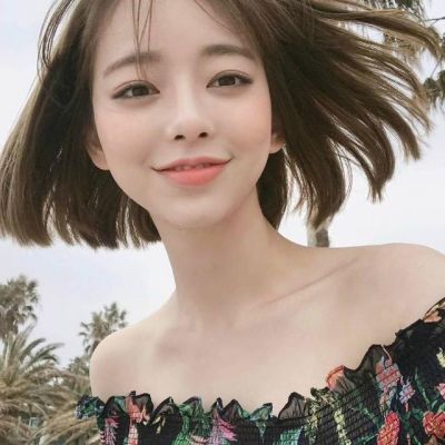 韩范短发女生头像