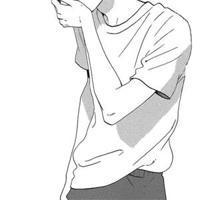 素描的伤感男生卡通头像
