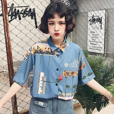 颓废情伤的短发女生头像