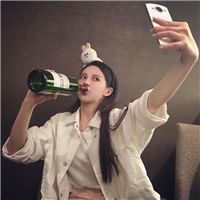 恶搞的微信女生头像