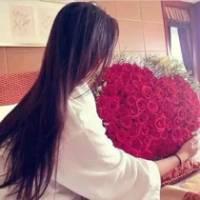 捧花的女生头像