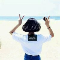 短发女生头像大全背影