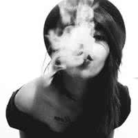 欧美黑白女生头像