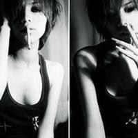 霸气伤感抽烟女生头像