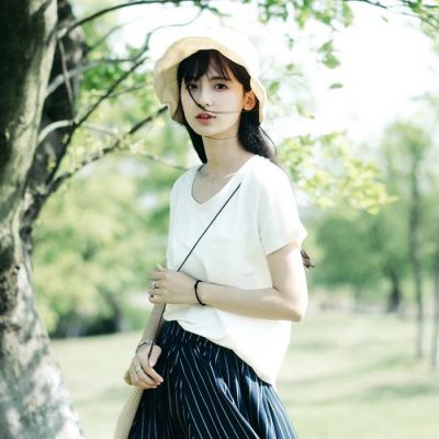 女生头像绿色系小清新 绿色头像女生清新图片