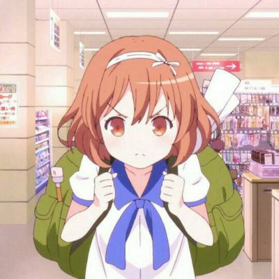 清新卡通女孩头像唯美，温暖在左明媚在右！