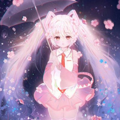 清新卡通女孩头像唯美，温暖在左明媚在右！