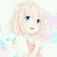 清新卡通女孩头像唯美，温暖在左明媚在右！