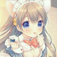 清新卡通女孩头像唯美，温暖在左明媚在右！