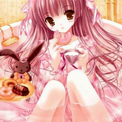 清新卡通女孩头像唯美，温暖在左明媚在右！