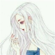 白色头发的美女动漫头像