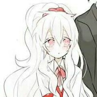 白色头发的美女动漫头像