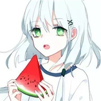 白色头发的美女动漫头像