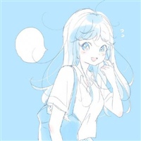 白色头发的美女动漫头像