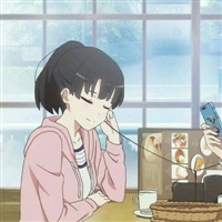 动漫情头一男一女分开清新